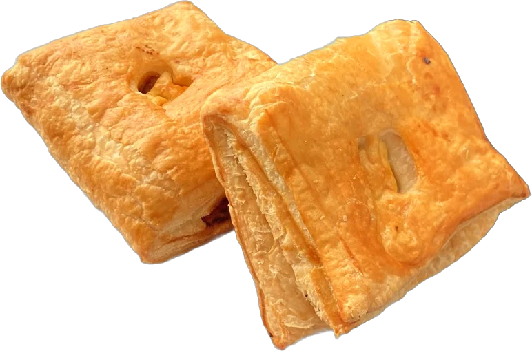 Dos volovanes jarochos recién horneados